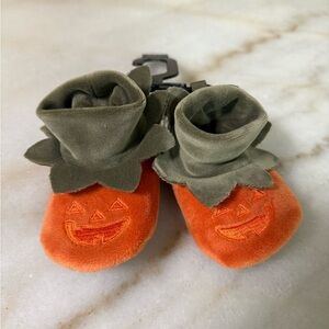Old Navy Orange Pumpkin Baby Slippers